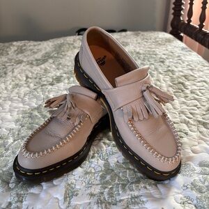 Dr. Martens Light pink/purple Leather Tassel Loafers